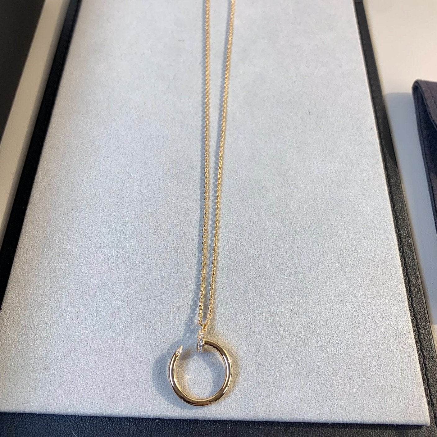 [AuraEcho Jewelry]JUSTE NECKLACE PINK GOLD
