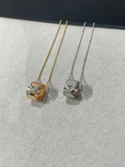 [AuraEcho Jewelry]LIENS EVIDENCE DIAMOND NECKLACE