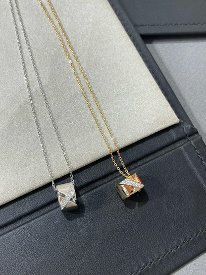 [AuraEcho Jewelry]LIENS EVIDENCE DIAMOND NECKLACE