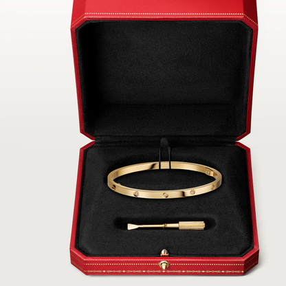 [AuraEcho Jewelry]LOVE BRACELET 3.65MM 10 DIAMONDS