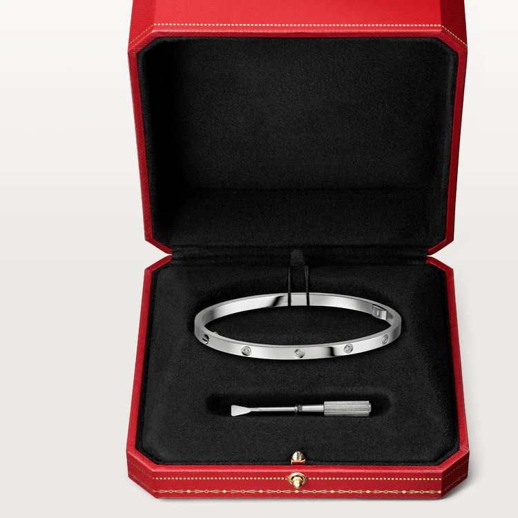 [AuraEcho Jewelry]LOVE BRACELET 3.65MM 10 DIAMONDS