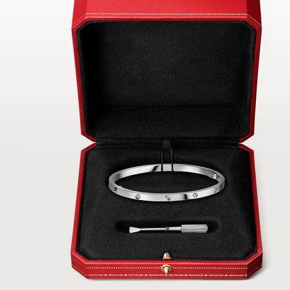 [AuraEcho Jewelry]LOVE BRACELET 3.65MM 10 DIAMONDS