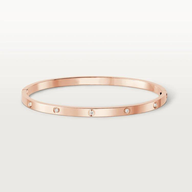 [AuraEcho Jewelry]LOVE BRACELET 3.65MM 10 DIAMONDS