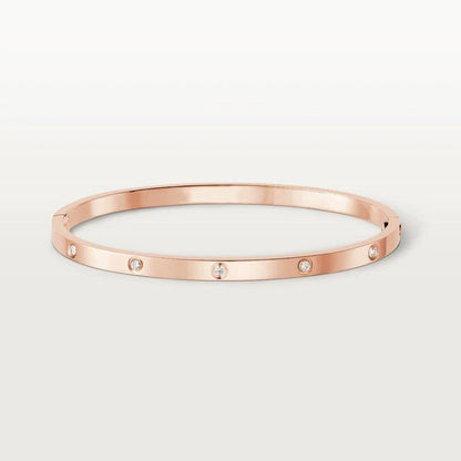 [AuraEcho Jewelry]LOVE BRACELET 3.65MM 10 DIAMONDS