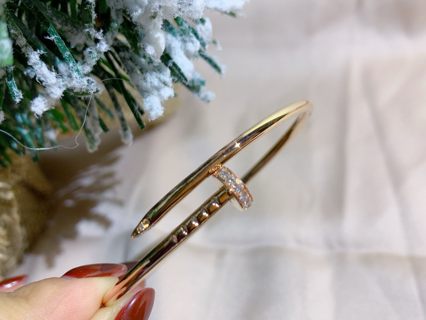 [AuraEcho Jewelry]JUSTE BRACELET 2.5MM DIAMONDS