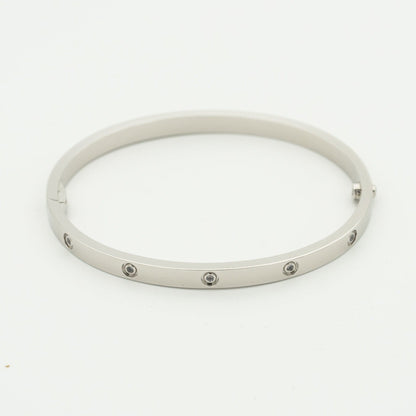 [AuraEcho Jewelry]LOVE BRACELET 3.65MM 10 DIAMONDS