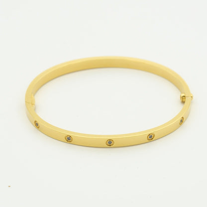 [AuraEcho Jewelry]LOVE BRACELET 3.65MM 10 DIAMONDS