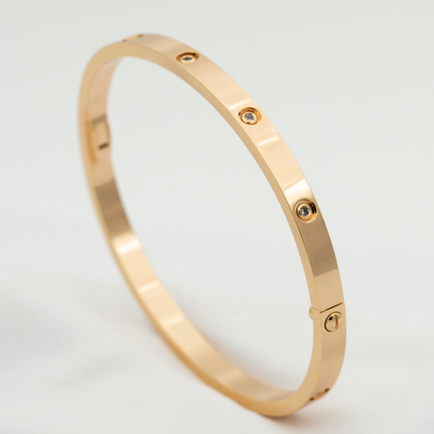 [AuraEcho Jewelry]LOVE BRACELET 3.65MM 10 DIAMONDS