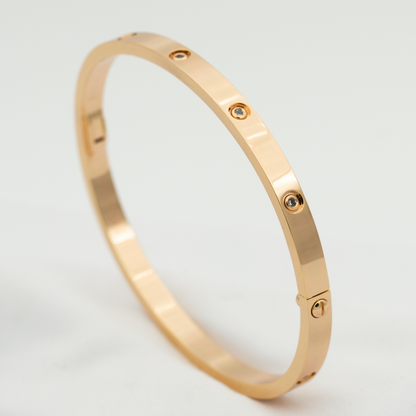 [AuraEcho Jewelry]LOVE BRACELET 3.65MM 10 DIAMONDS