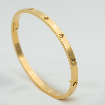 [AuraEcho Jewelry]LOVE BRACELET 3.65MM 10 DIAMONDS