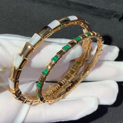 [AuraEcho Jewelry]SERPENTI BRACELET PINK GOLD MOP